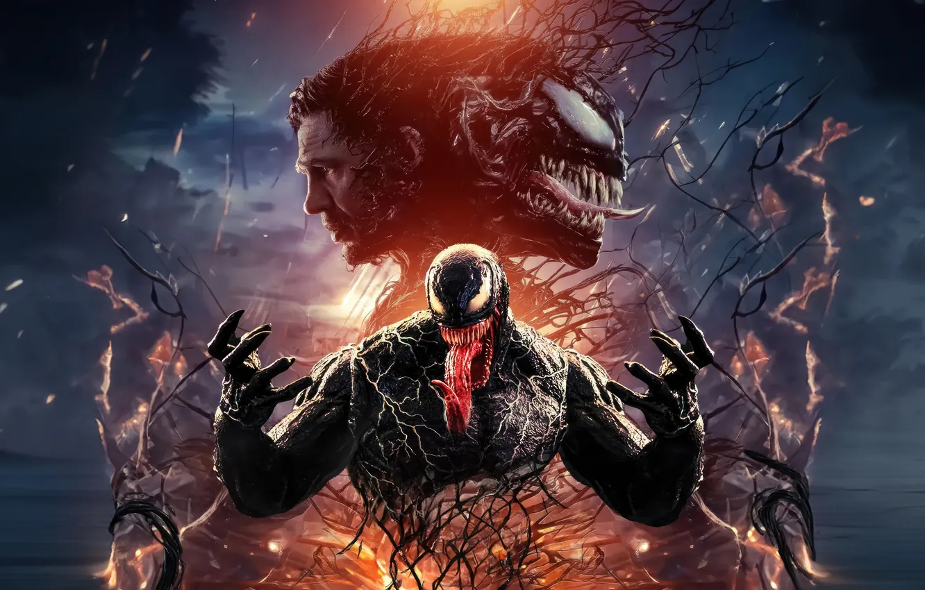 Фото обои фантастика, постер, комикс, MARVEL, Том Харди, Tom Hardy, Venom, Eddie Brock