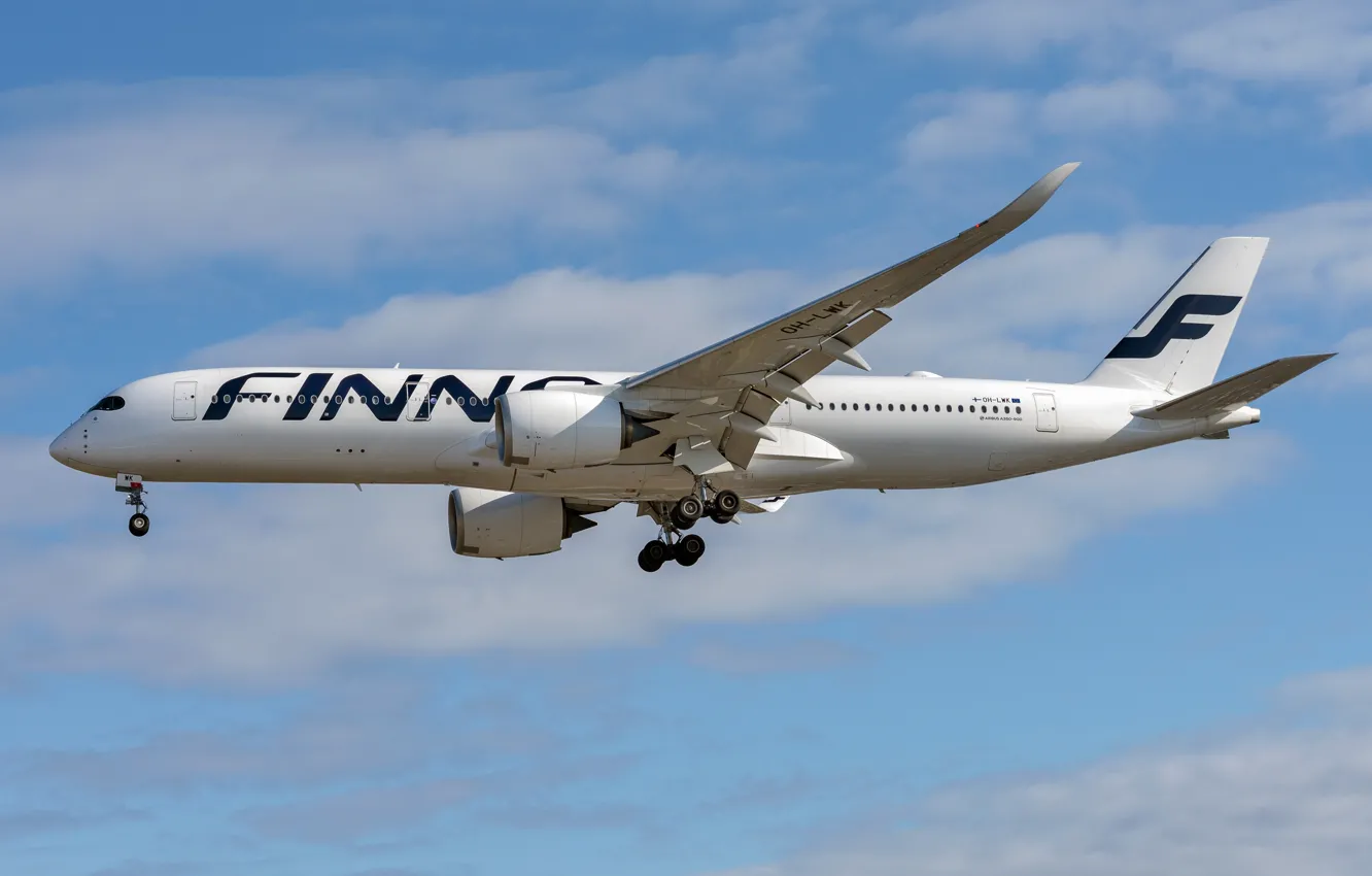 Фото обои Airbus, Finnair, A350-900