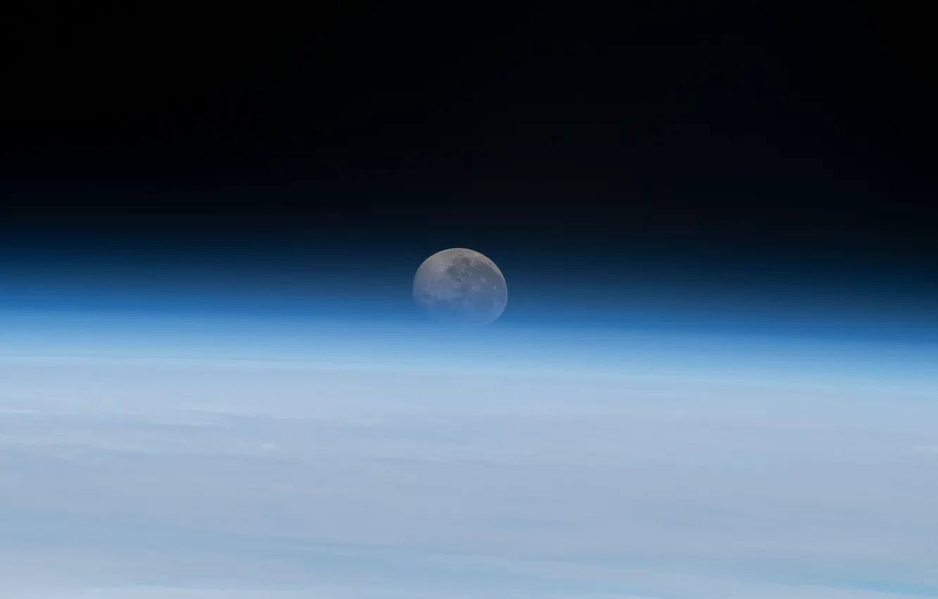 Фото обои earth, space, moon