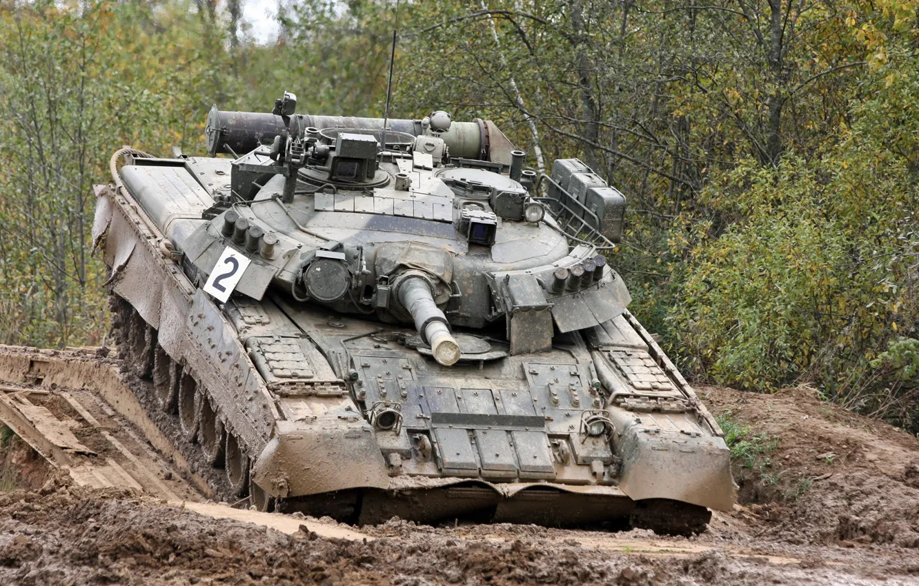 Фото обои танк, Россия, полигон, военная техника, Т-80 УД