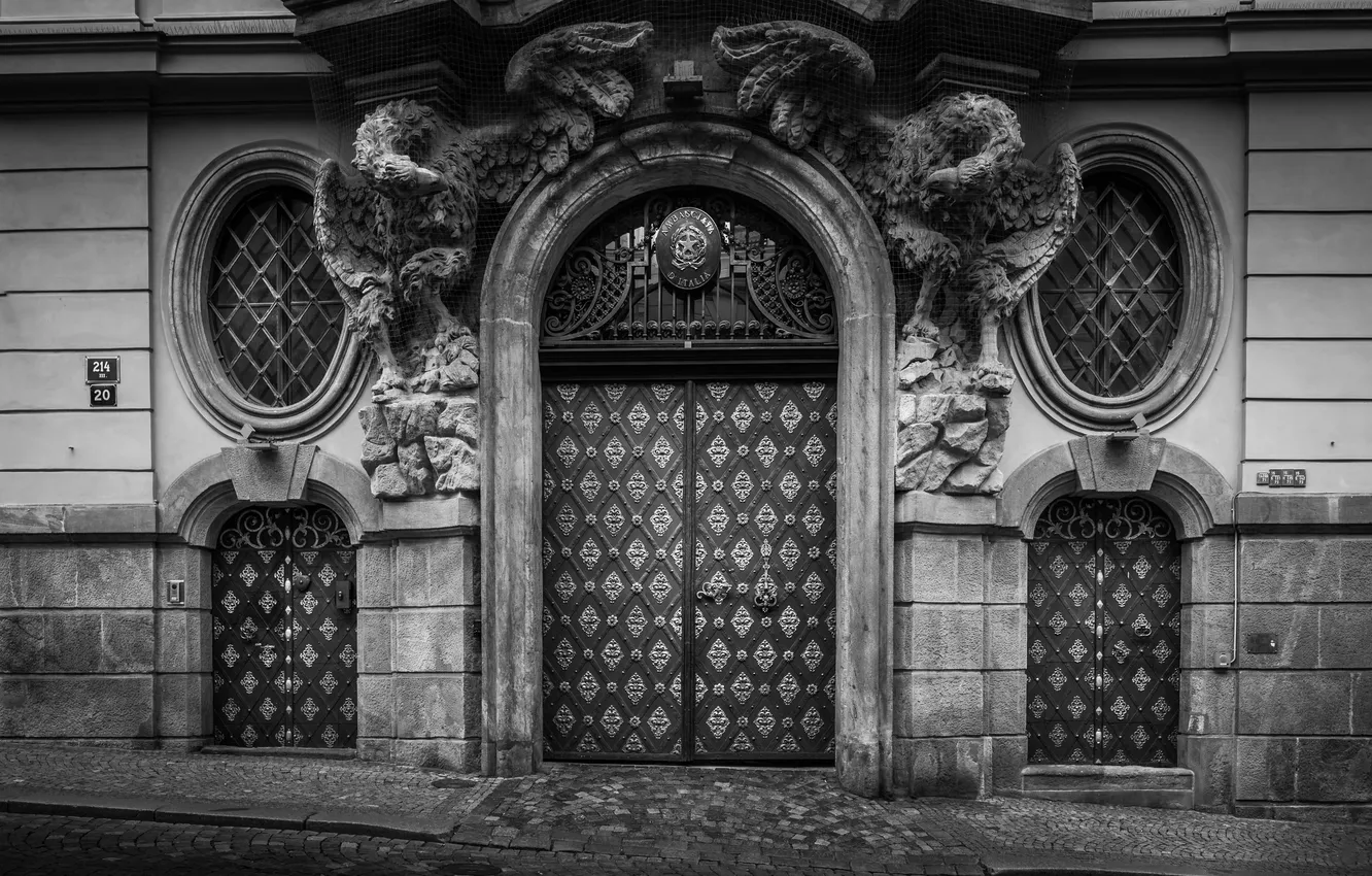 Фото обои metal, wall, door