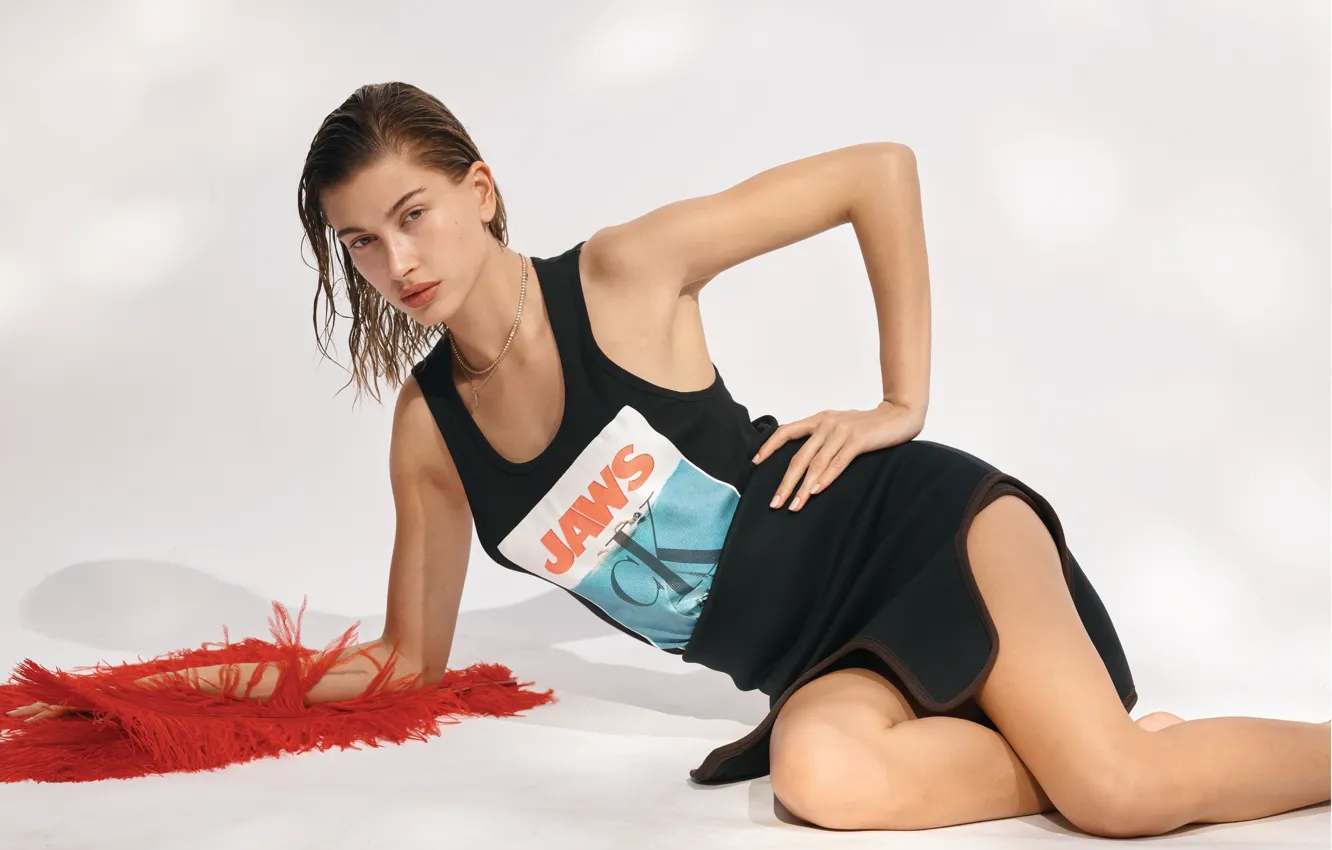 Фото обои girl, model, hailey baldwin