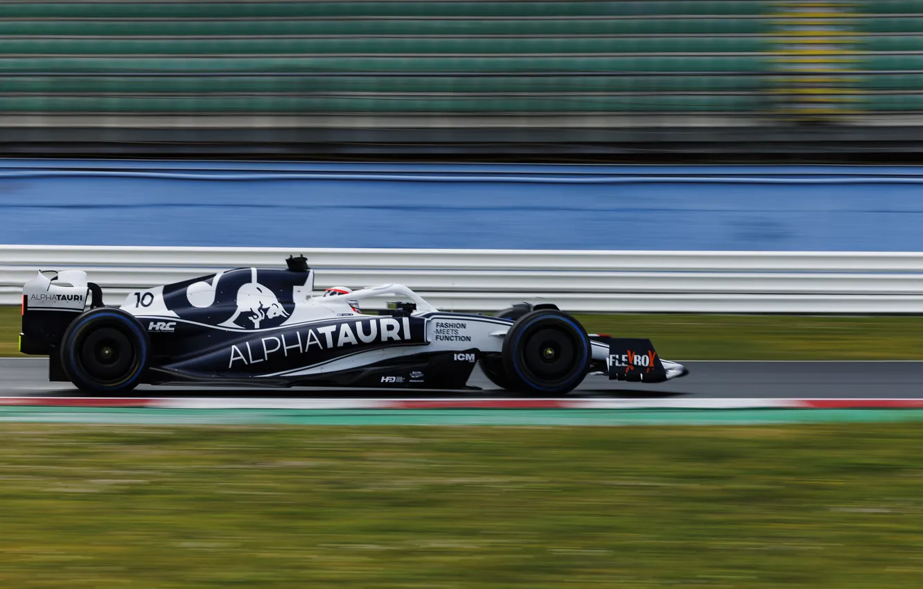 Фото обои Formula 1, Формула-1, гоночный автомобиль, racing car, 2022, Formula 1 car, Scuderia AlphaTauri, AlphaTauri AT03