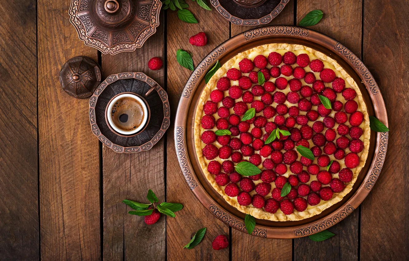 Фото обои ягоды, пирог, выпечка