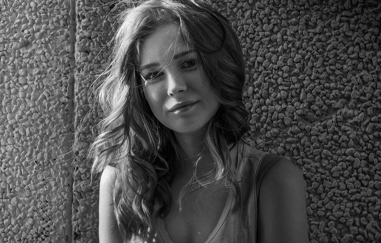 Фото обои портрет, light, girl, style, portrait, Tanya, black white, Kerry Moore