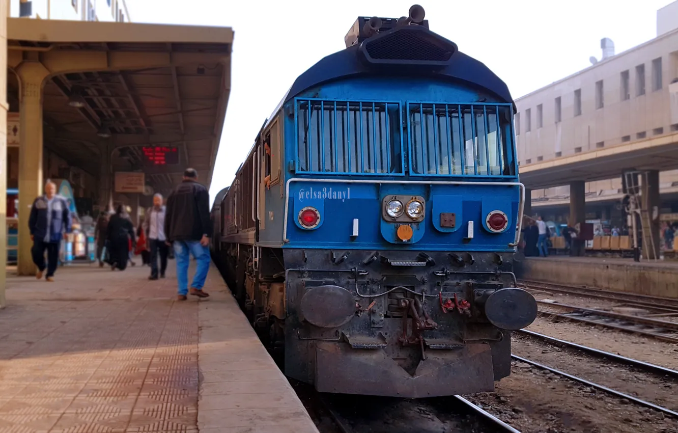 Фото обои Power, Station, Egypt, Train, Railway, Diesel, Locomotive, Train Station