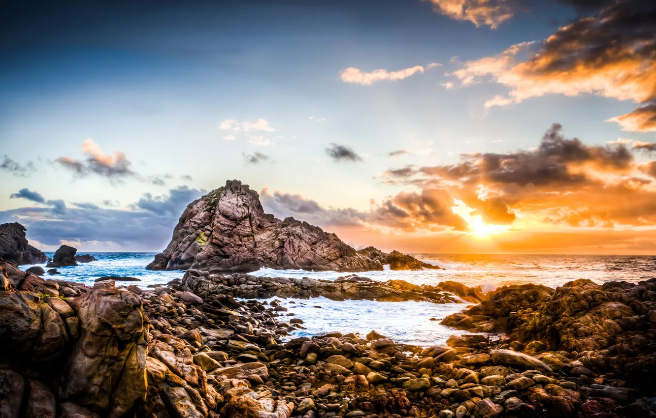 Фото обои камни, океан, скалы, берег, Western Australia, Eagle Bay
