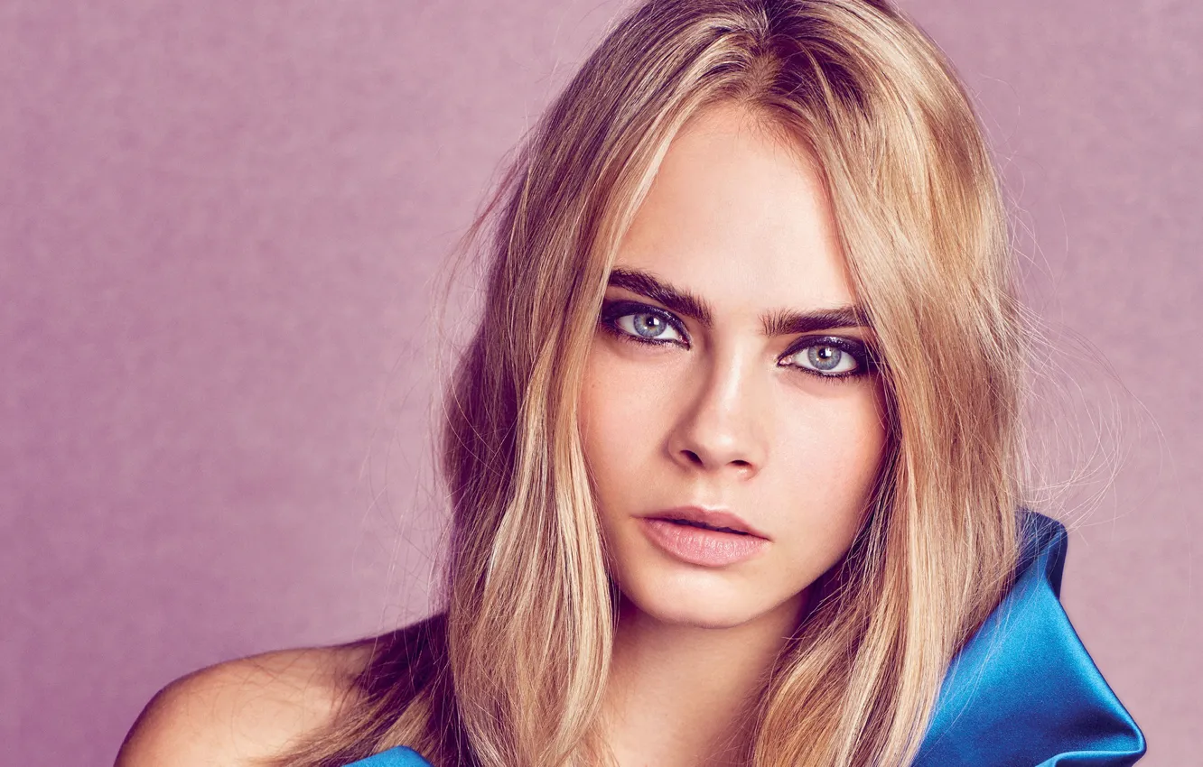 Фото обои взгляд, лицо, модель, красота, актриса, Cara Delevingne