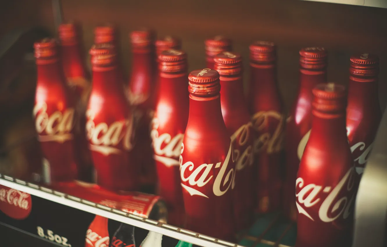 Фото обои бутылки, напиток, coca-cola, кока кола