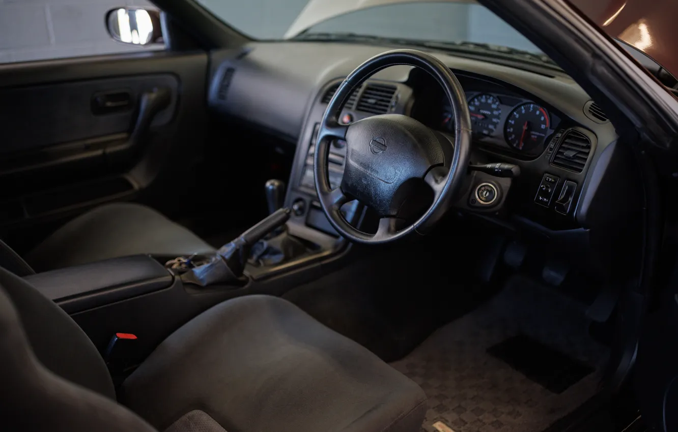 Фото обои Nissan, GT-R, Skyline, R33, Nissan Skyline GT-R, car interior