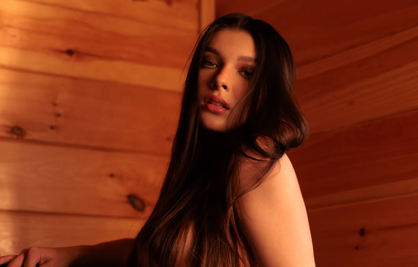 Фото обои girl, Playboy, close-up, beautiful, hair, brunette, Eliana