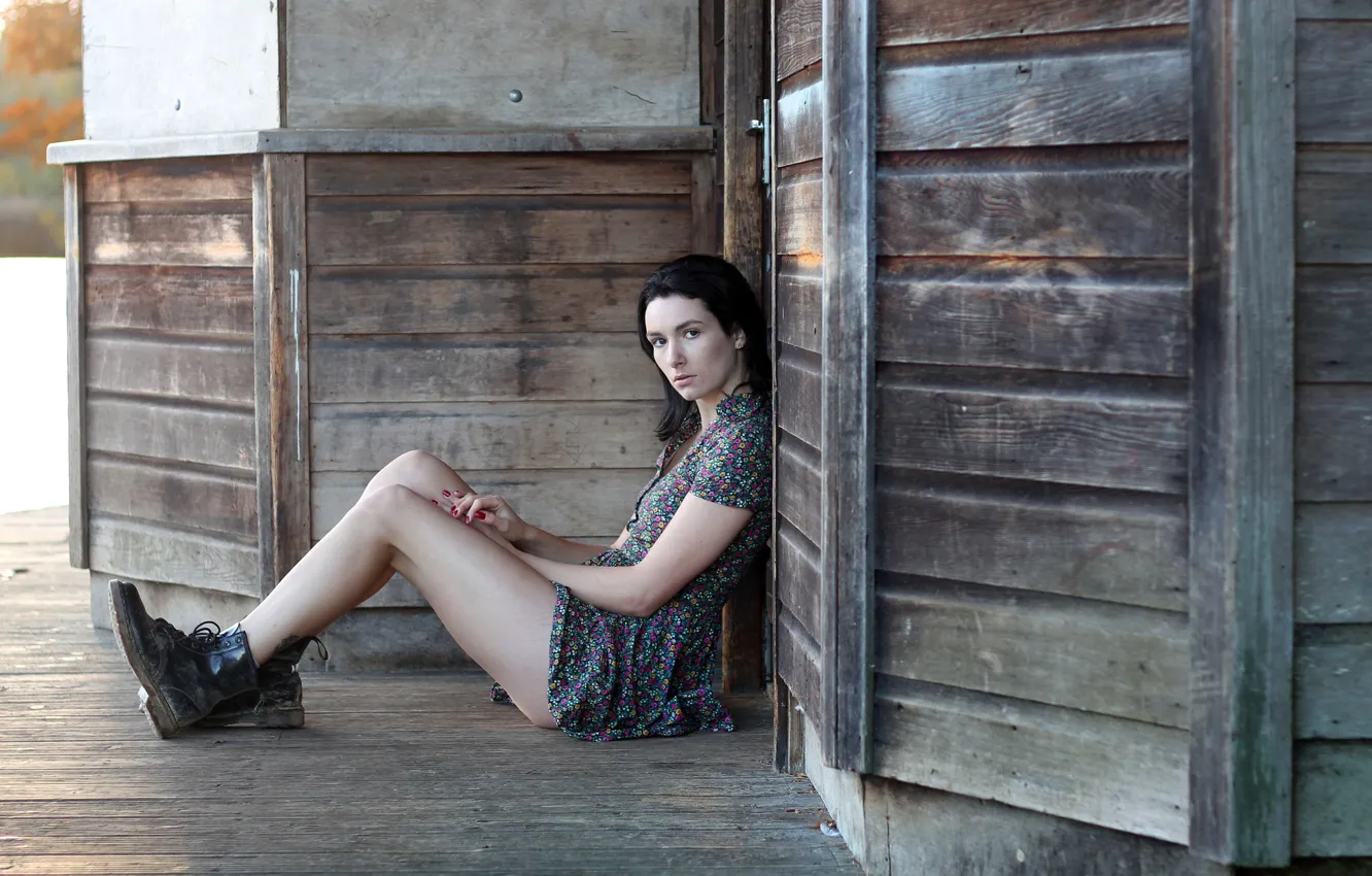 Фото обои ботинки, тату, ножки, Emilia