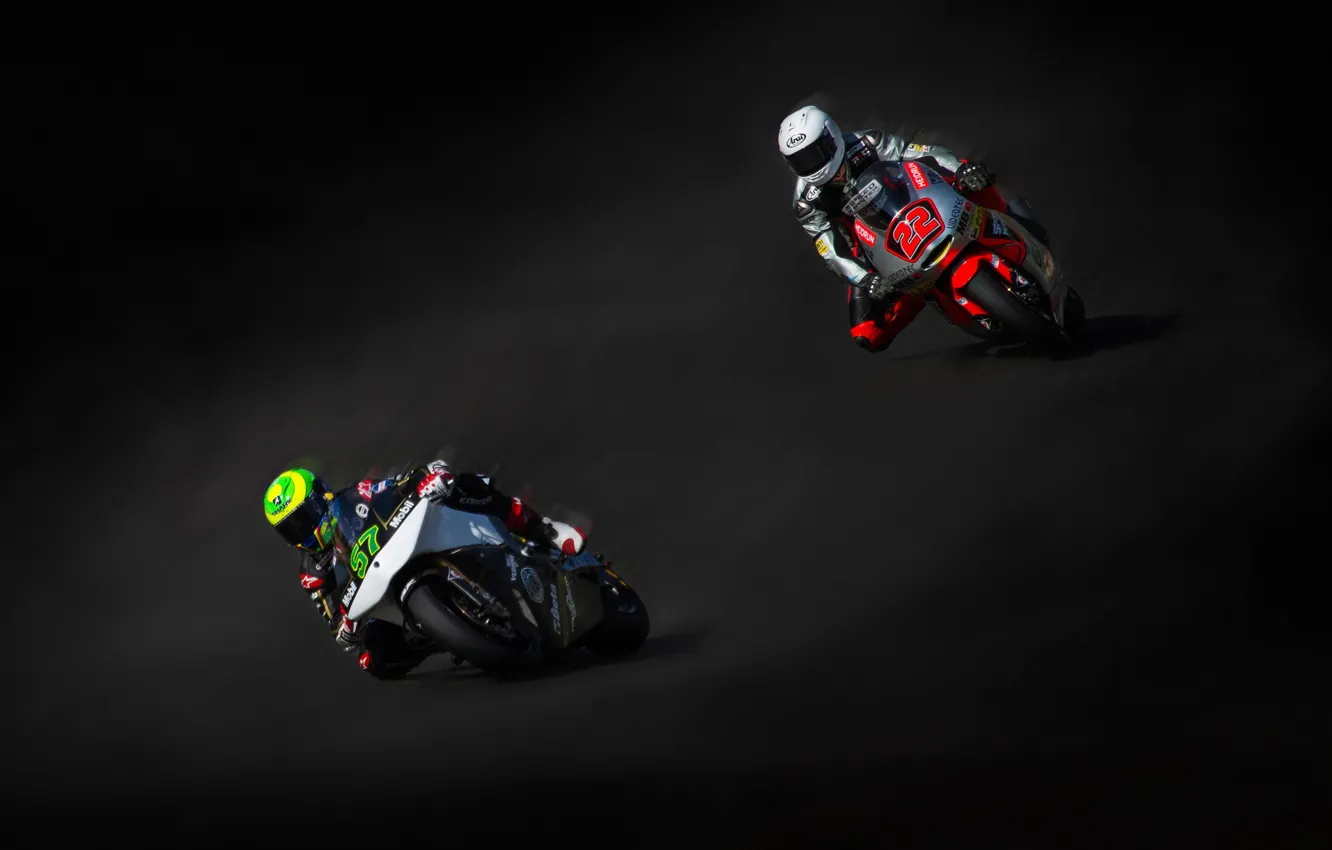 Фото обои мотоциклы, гонка, спорт