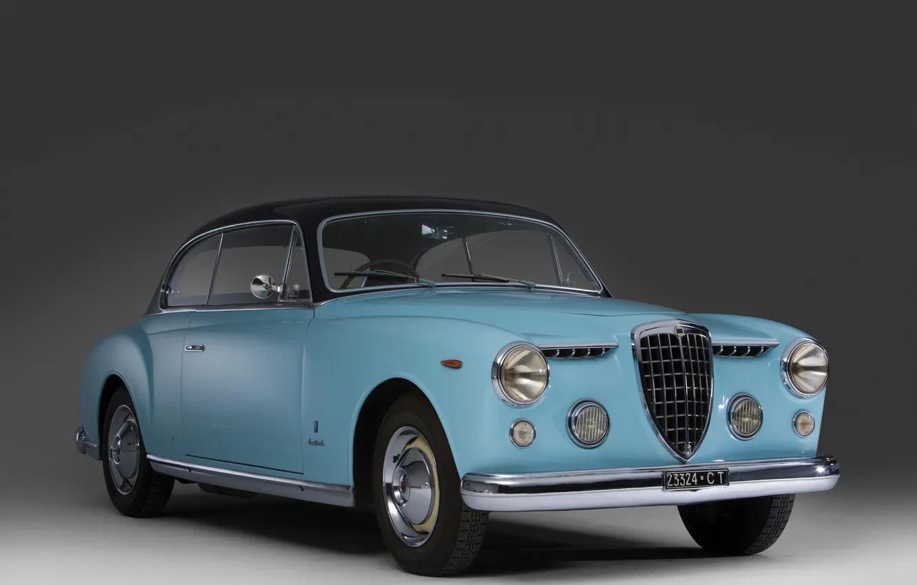 Фото обои Coupe, Lancia, ретро автомобили, Купе, единственный экземпляр, 1952, retro cars, Aurelia
