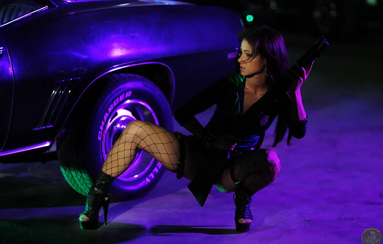 Фото обои Kristina Walker, Melisa Mendiny, Night Stalker, actiongirls