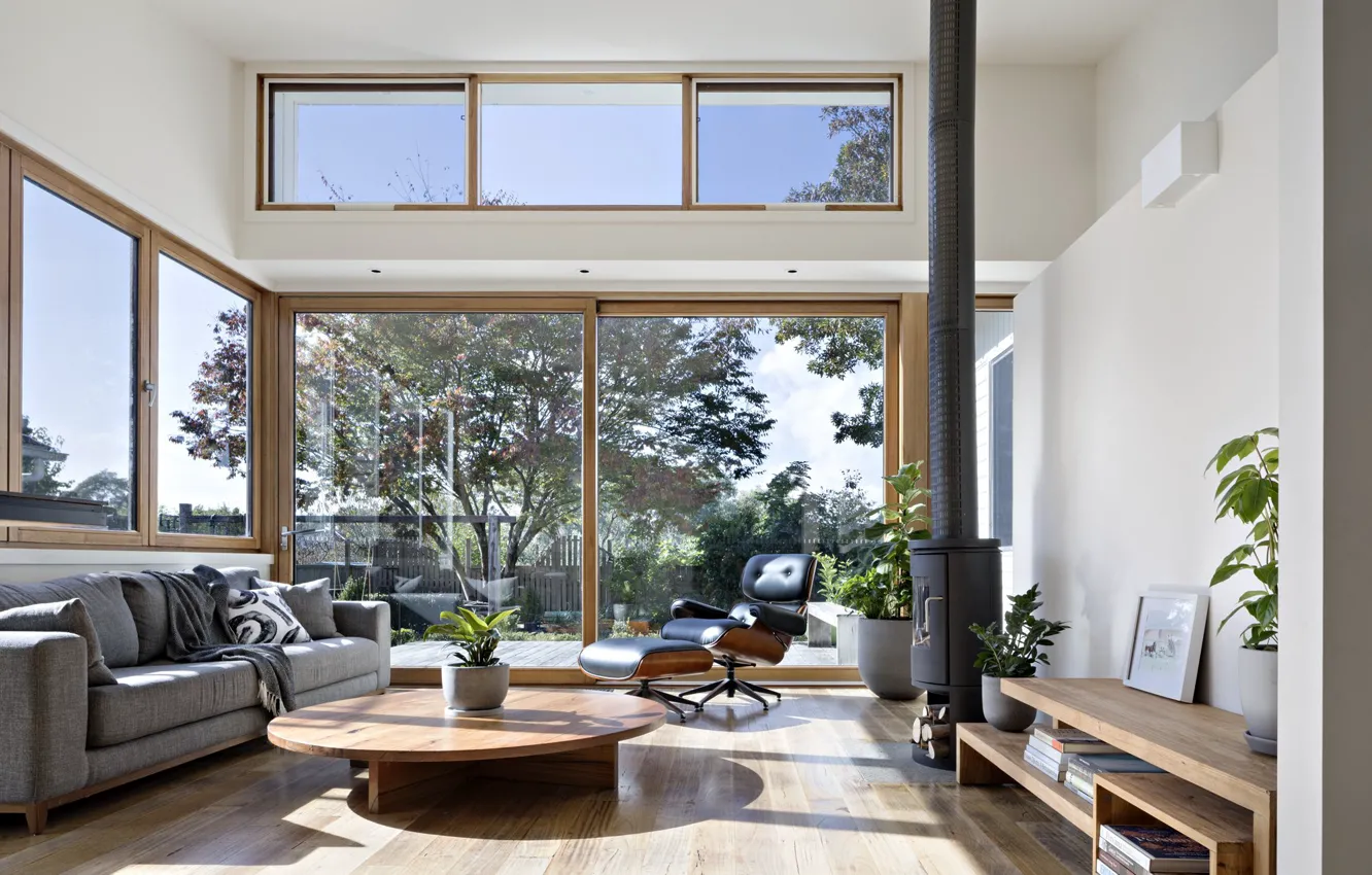 Фото обои вилла, интерьер, камин, гостиная, Croydon House