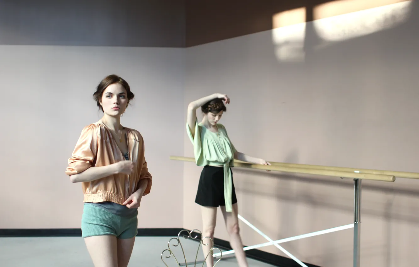 Фото обои girl, woman, model, brunette, female, Ballerina, Meredith Adelaide, Ballet dancer