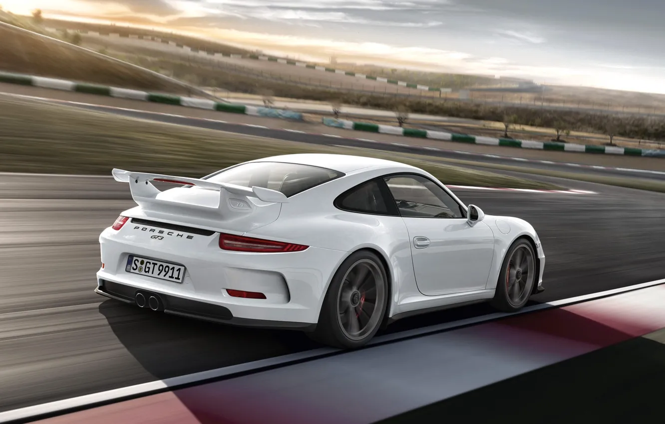 Фото обои скорость, трасса, 911, Porsche, автомобиль, GT3