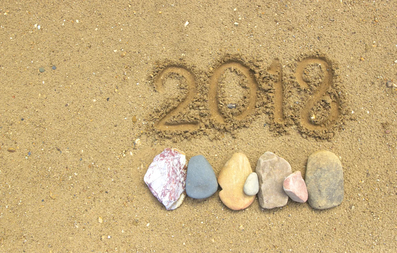 Фото обои песок, пляж, камни, фон, new year, beach, stone, texture