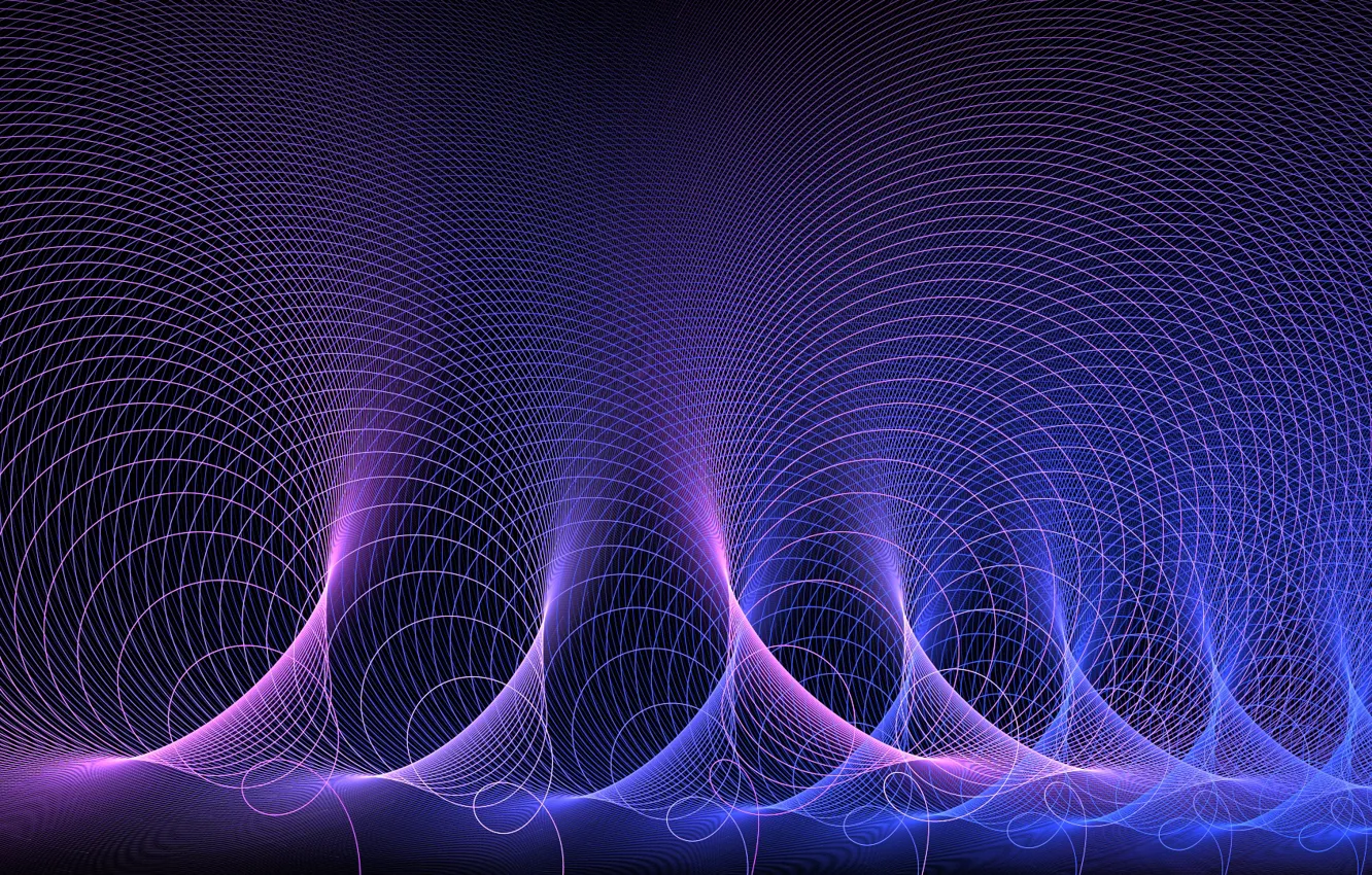 Фото обои Энергия, Всплеск, Purple, Abstract, Splash, Energy, Artistic, Acoustic Waves