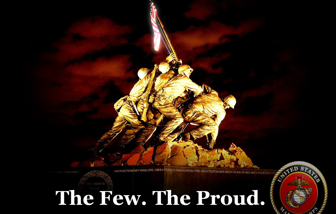 Фото обои marines, the few, the proud