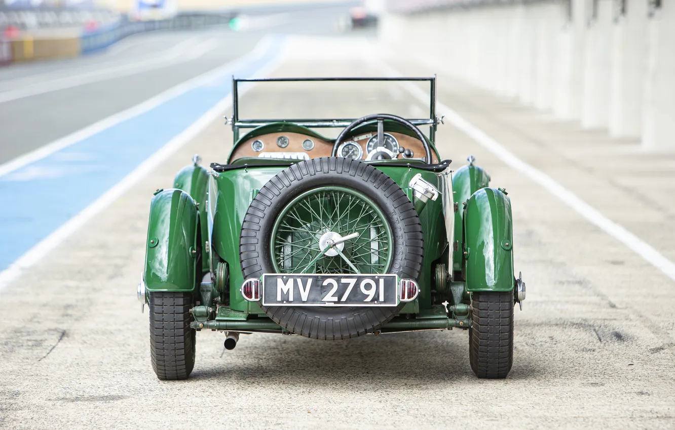 Фото обои Aston Martin, Le Mans, 1932, ретро автомобили, retro cars, гоночные автомобили, racing cars, Aston Martin …