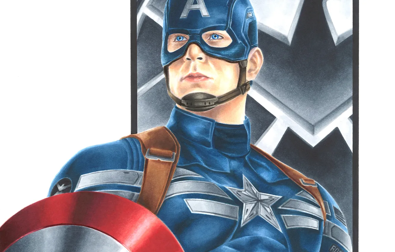 Фото обои art, Captain America, marvel comics, Steve Rogers