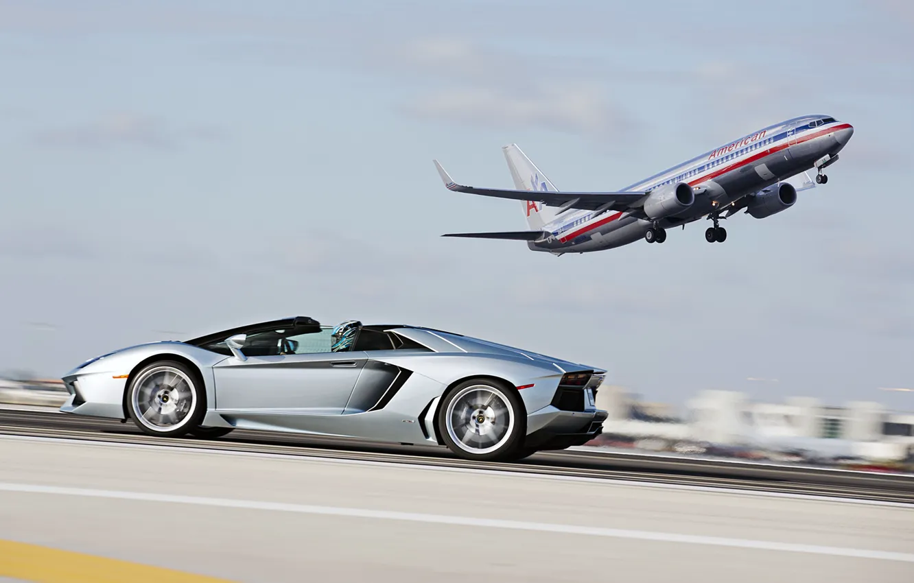 Фото обои Lamborghini, roadster, LP700-4, aventador