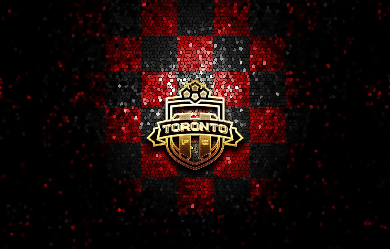 Фото обои wallpaper, sport, logo, football, Toronto, glitter, checkered, MLS