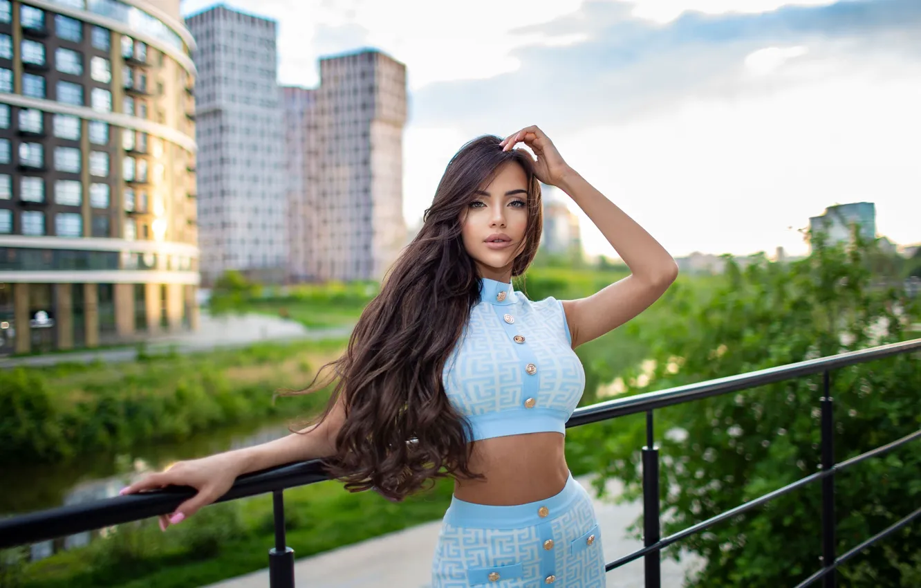 Фото обои взгляд, животик, фигура, длинные волосы, талия, Ruslan Duke, Anastasia Taylakova, Richard Duke