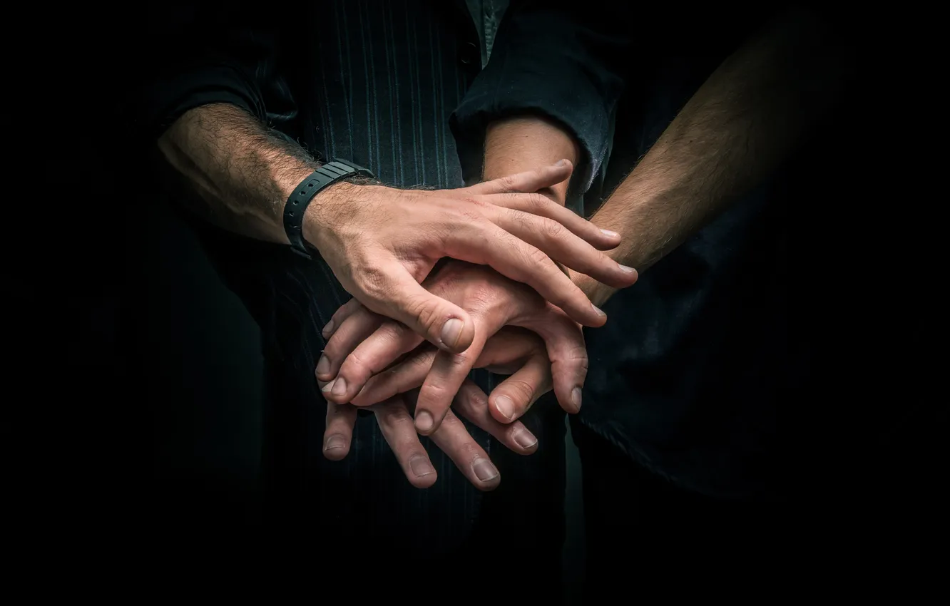 Фото обои team, friendship, hands, fingers, union, solidarity