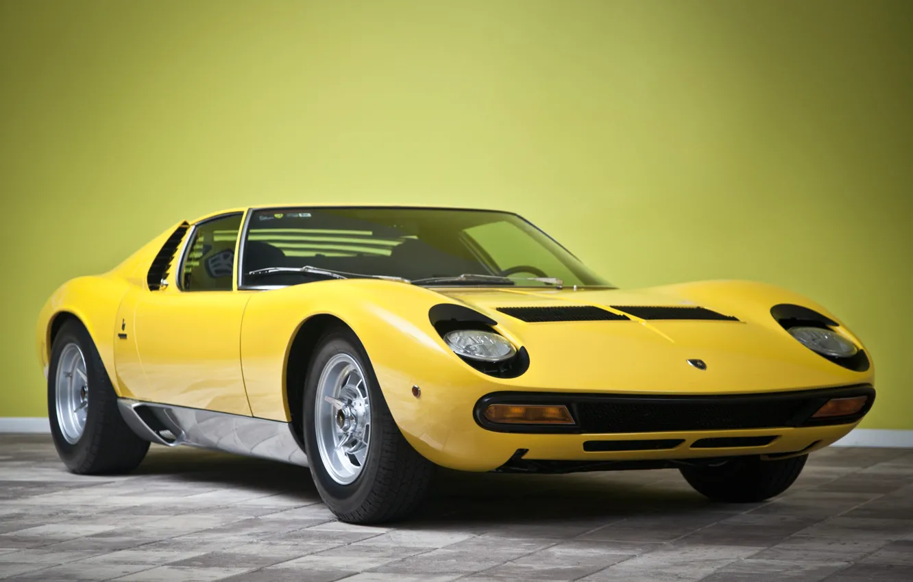 Фото обои Lamborghini, 1971, Miura, P400