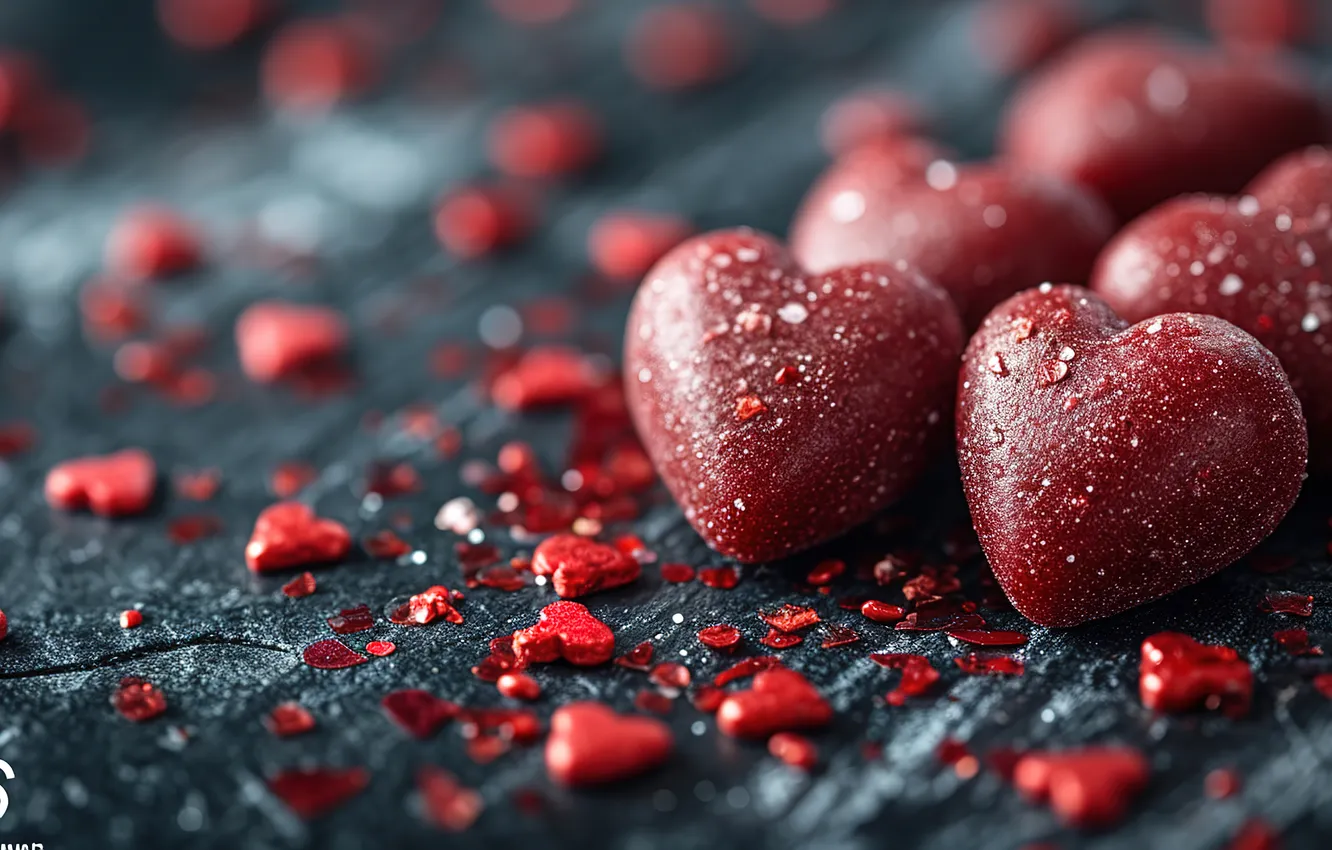 Фото обои любовь, фон, романтика, сердце, сердечки, red, love, happy