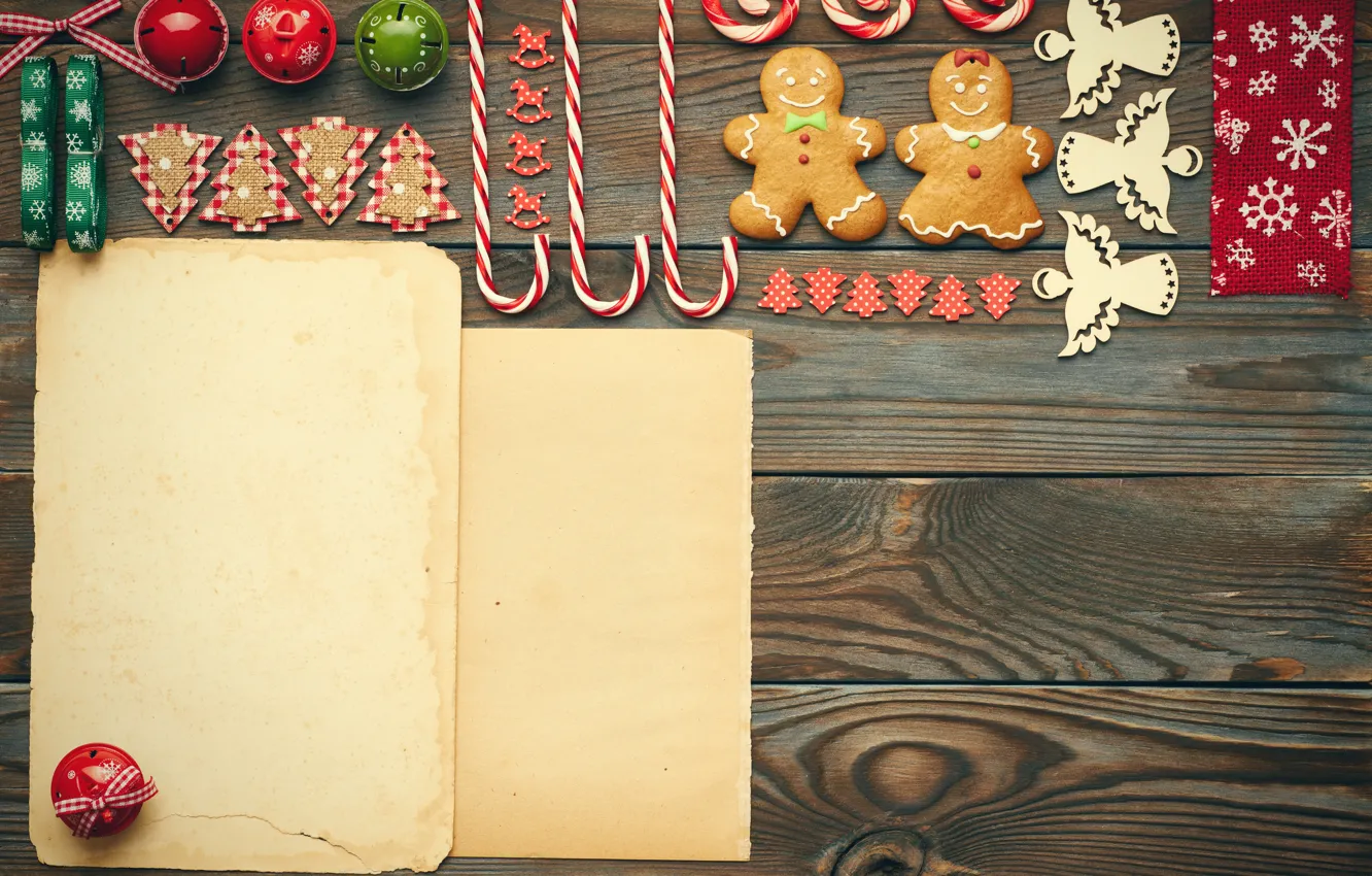Фото обои Новый Год, печенье, Рождество, конфеты, merry christmas, cookies, decoration, gingerbread