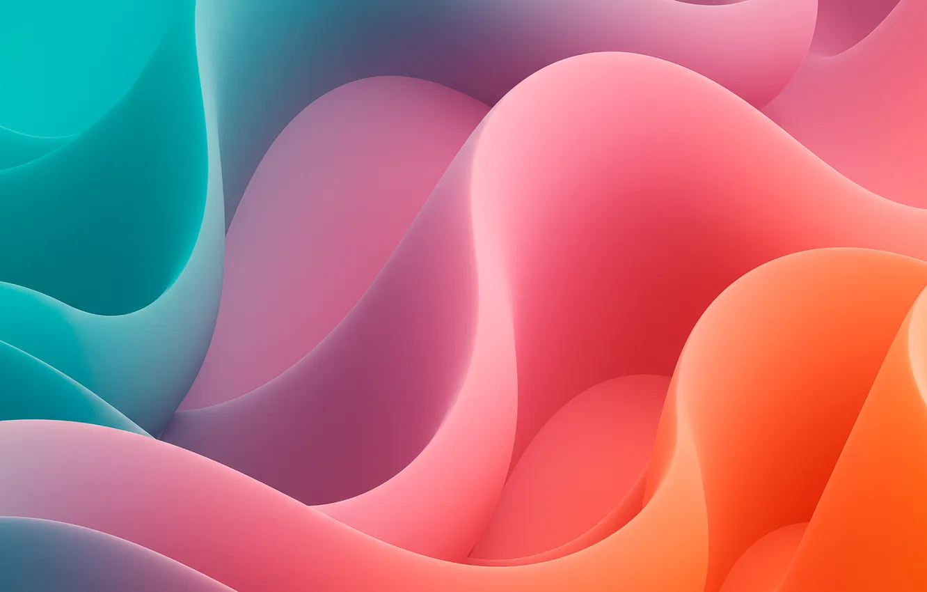 Фото обои волны, waves, ярко, abstraction, bright, абсатркция