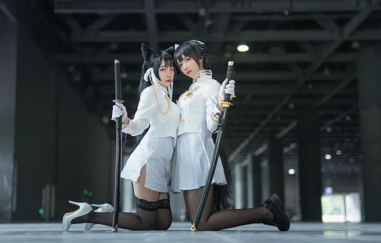 Фото обои девушки, girls, азиатки, косплей, cosplay, asian, Azur Lane, Mastiffo