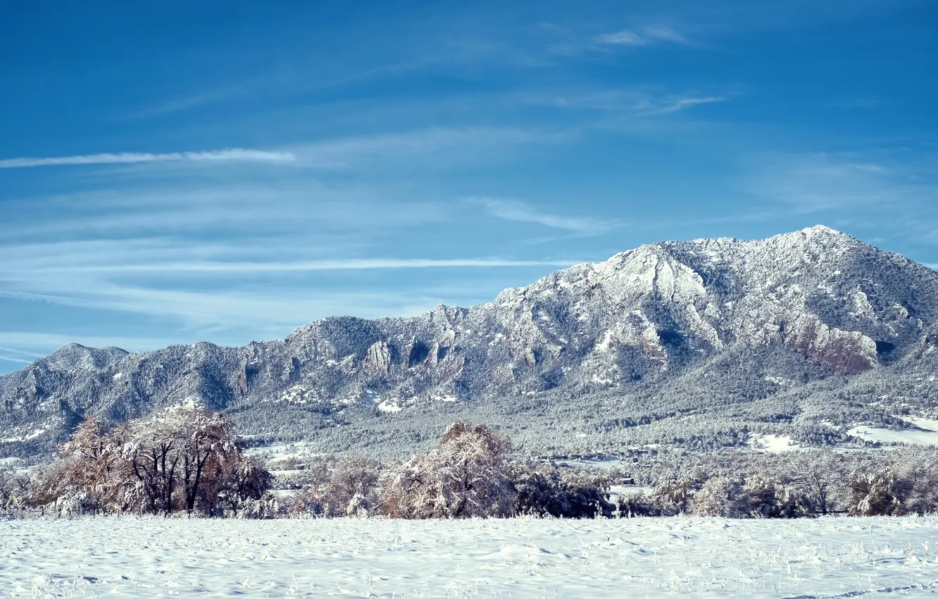 Фото обои зима, снег, горы, Colorado