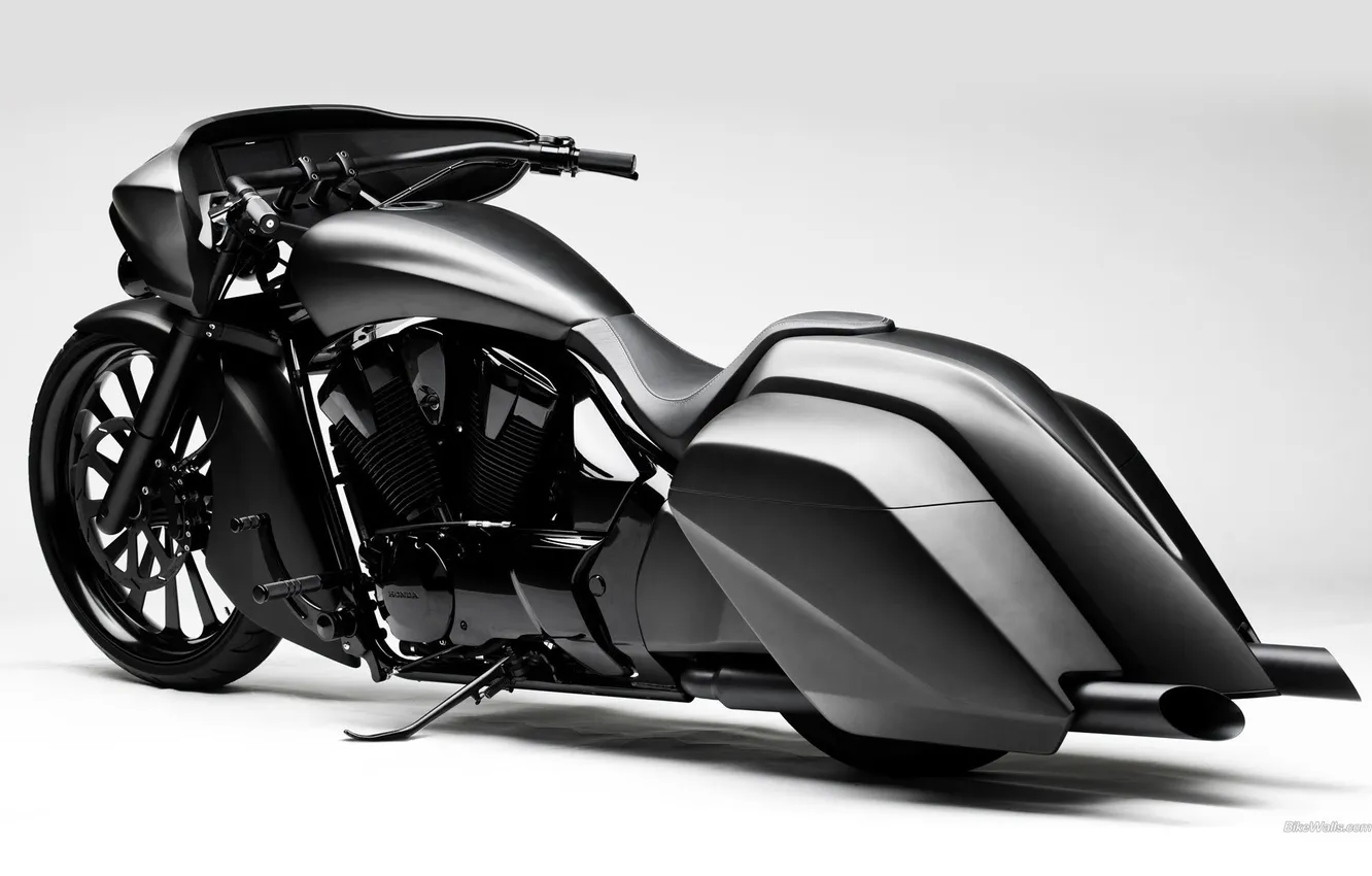 Фото обои чёрный, концепт, белый фон, Хонда, Honda, 2011 concept, Stammer