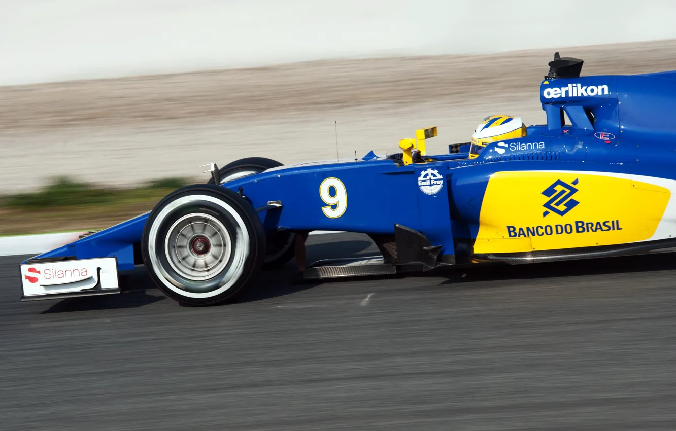 Фото обои Formula 1, Sauber, Размытие, C34, Marcus Ericsson