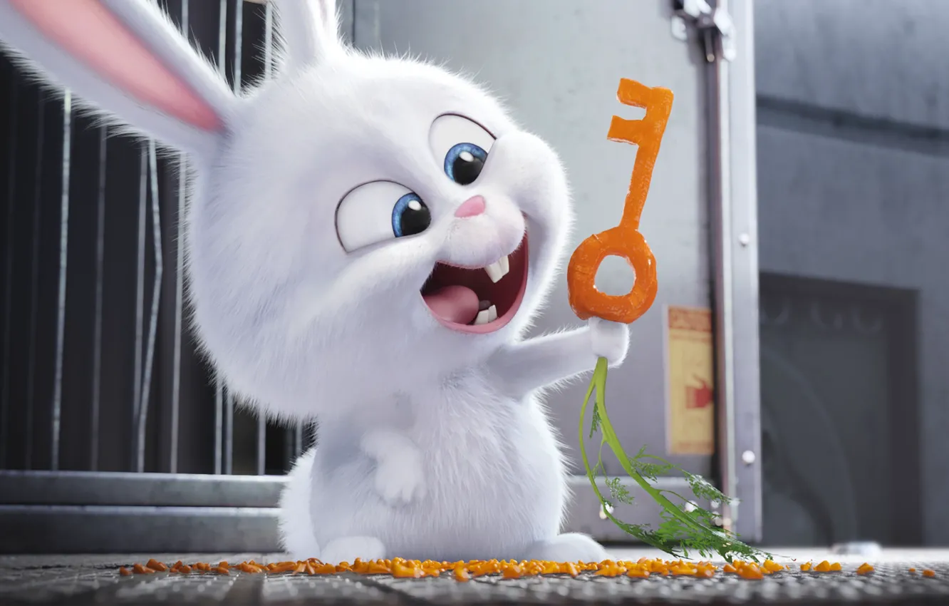 Фото обои kawaii, cinema, design, smile, rabbit, key, movie, animal