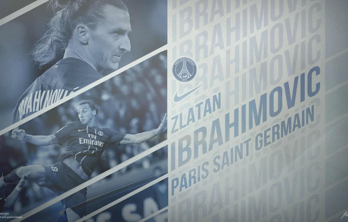 Фото обои футбол, париж, sport, football, soccer, Paris saint germain, zlatan Ibrahimovic
