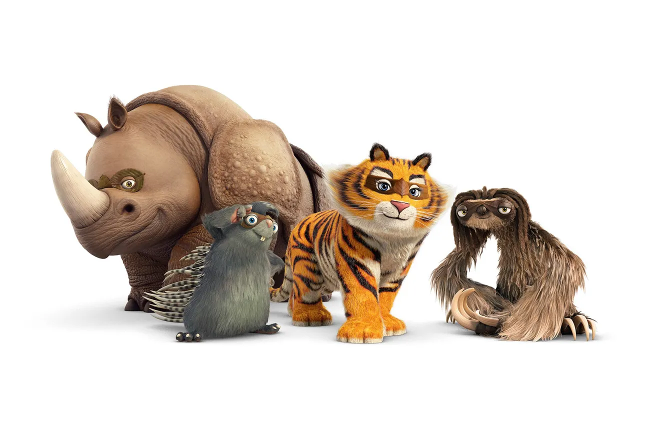 Фото обои арт, зверь, детская, The Champions !, david aucourt