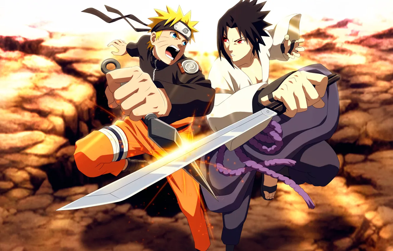 Фото обои меч, Саске, Наруто, Naruto, кунай, Naruto Shippuden