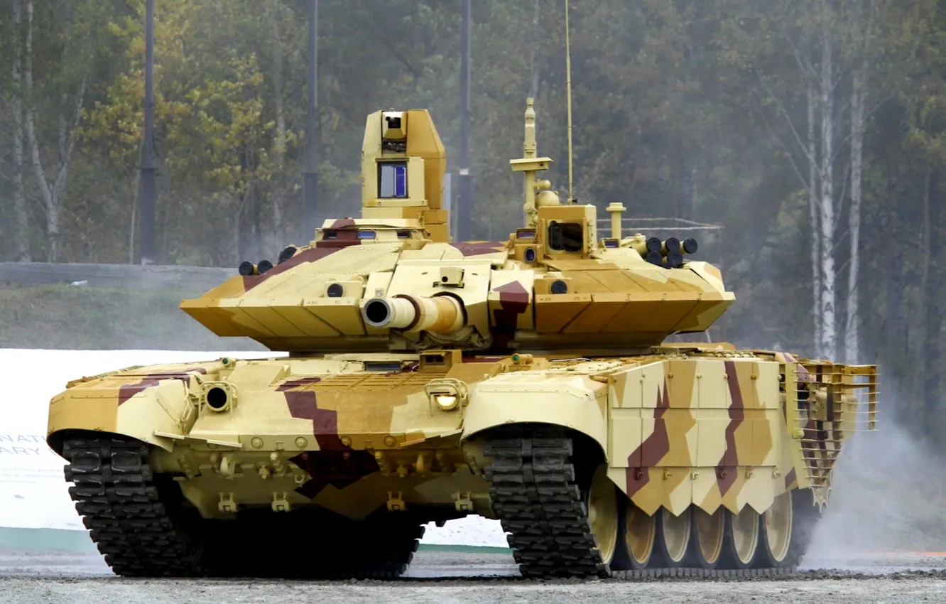 Фото обои танк, модернизированный, УВЗ, T-90MS, Вооруженные силы РФ, экспортная версия