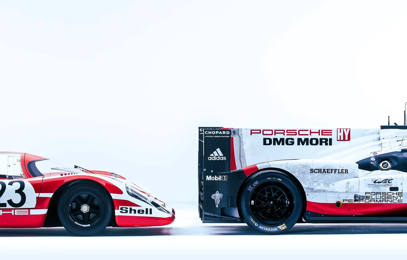 Фото обои Le Mans, Porsche, Porsche 919 Hybrid, 919, 917, Porsche 917 KH