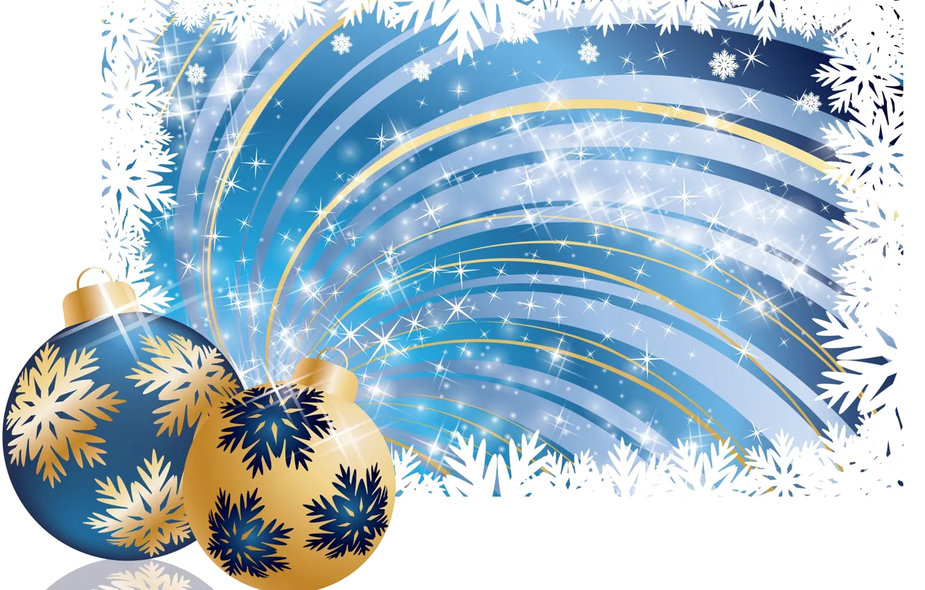 Фото обои шарики, украшения, праздник, Новый Год, Рождество, Christmas, New Year