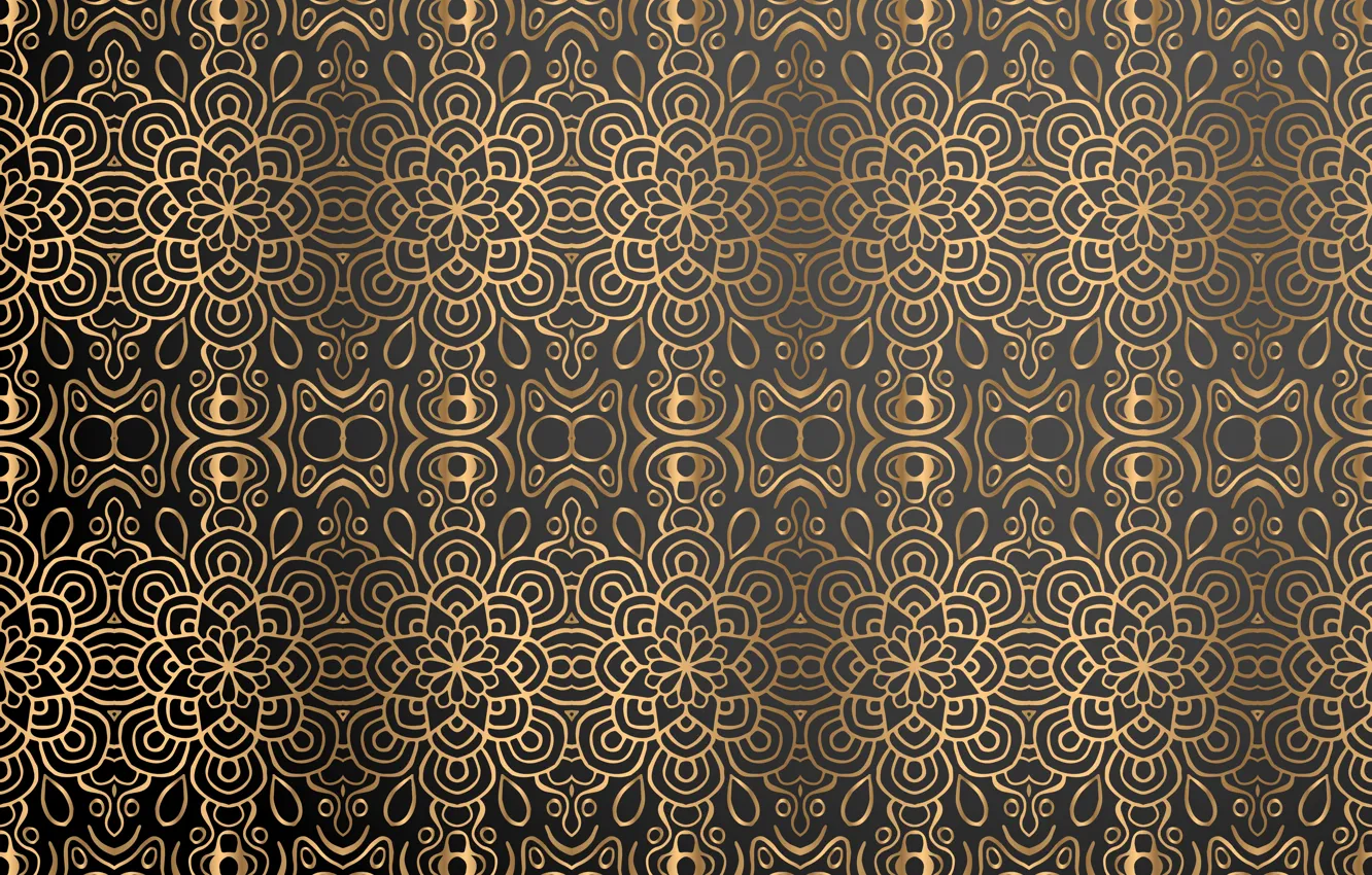 Фото обои узор, текстура, gold, орнамент, background, color