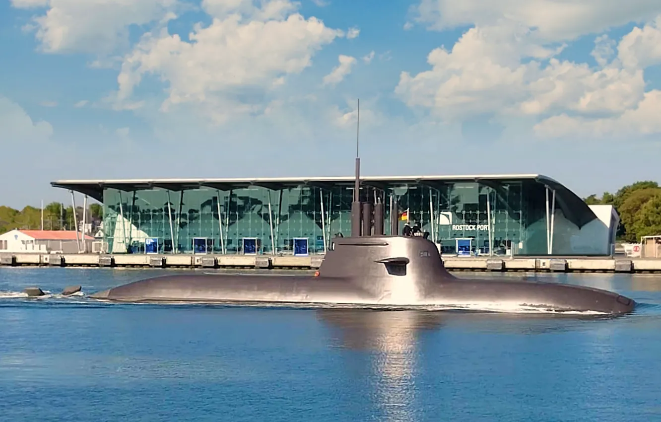 Фото обои подводная лодка, ВМС Германии, U 33
