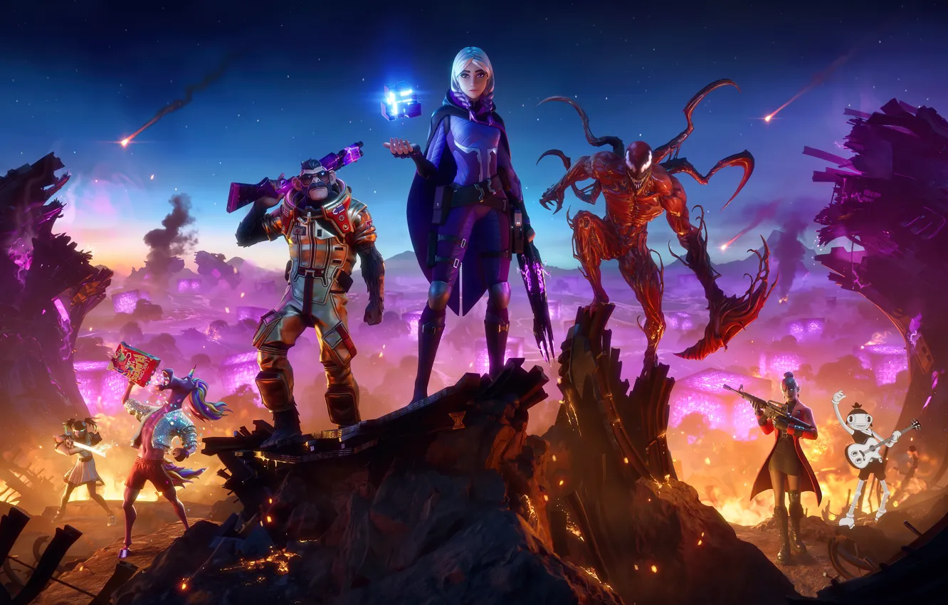 Фото обои игра, game, character, персонажи, Chapter 2, Epic Games, королевская битва, Fortnite