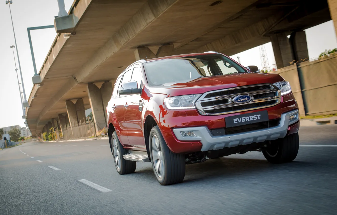 Фото обои Ford, эстакада, Everest, Limited, 4WD, 2015